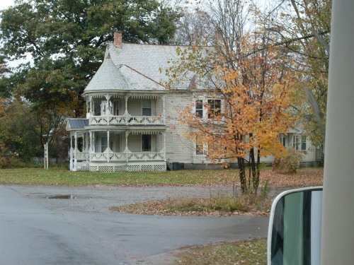 One of the pretty homes that we saw as we were travelling in Vermont.  A lot of the homes had beautiful porches